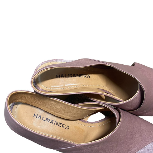 Halmanera pink crisscross yellow pump slingback sz 37 - Picture 2 of 13